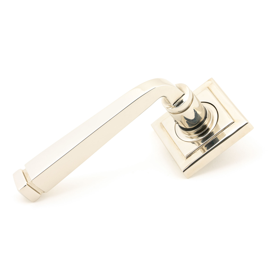 From the Anvil Polished Nickel Avon Round Lever on Rose Set (Square)