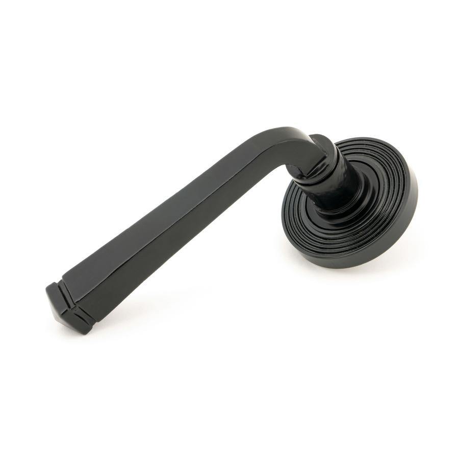 From the Anvil Black Avon Round Lever on Rose Set (Beehive)