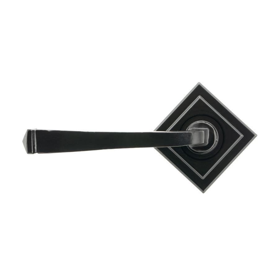 From the Anvil Black Avon Round Lever on Rose Set (Square)