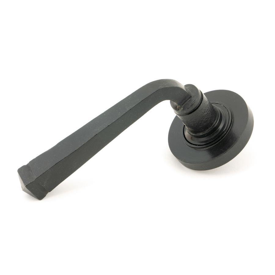 From the Anvil External Beeswax Avon Round Lever on Rose Set (Plain) - No.42 Interiors