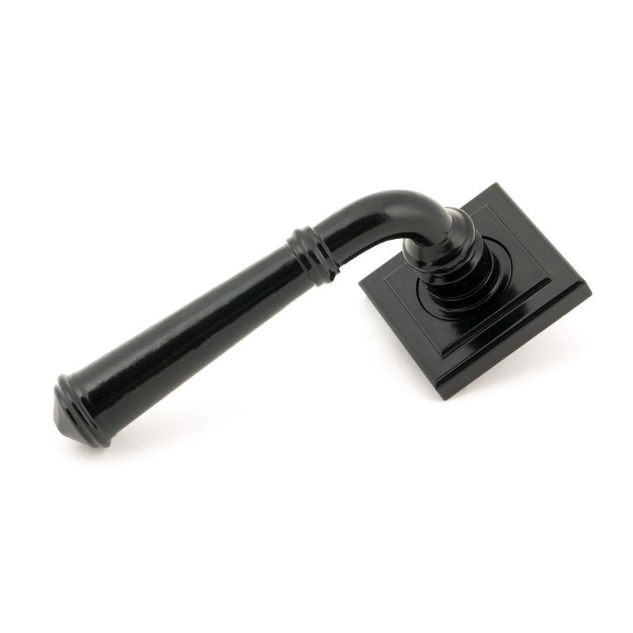 From the Anvil Black Regency Lever on Rose Set (Square) - No.42 Interiors