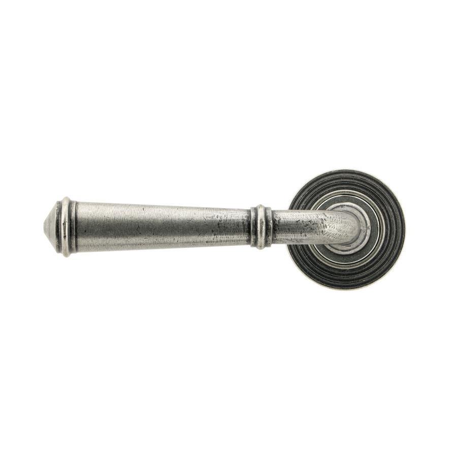 From the Anvil Pewter Regency Lever on Rose Set (Beehive)