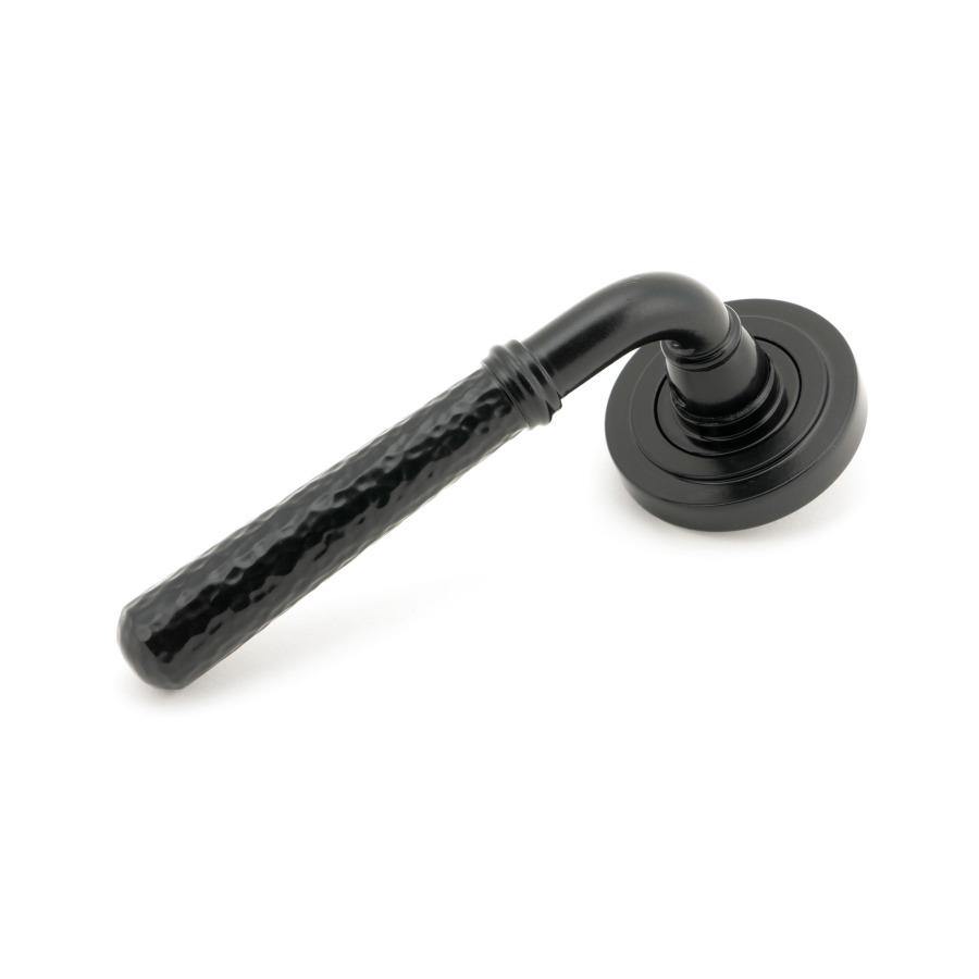 From the Anvil Black Hammered Newbury Lever on Rose Set (Art Deco) - No.42 Interiors