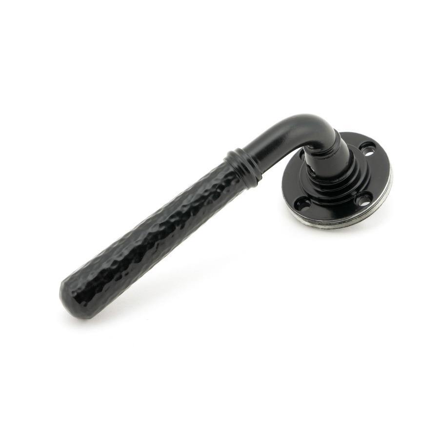 From the Anvil Black Hammered Newbury Lever on Rose Set (Square)