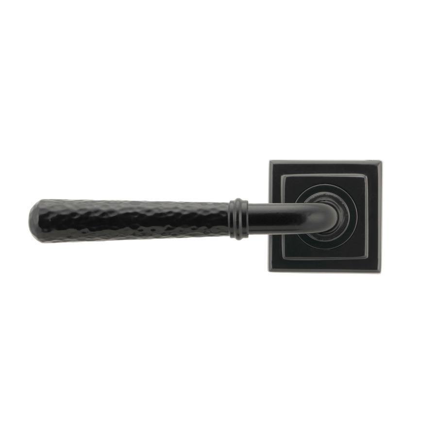 From the Anvil Black Hammered Newbury Lever on Rose Set (Square)