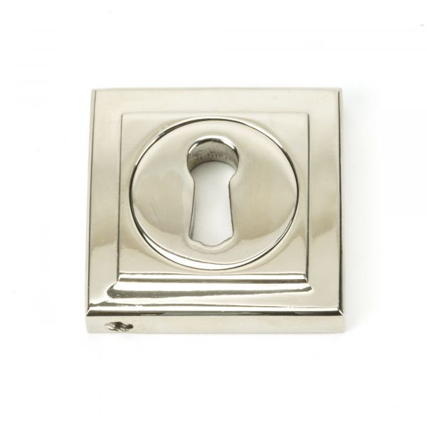From the Anvil Polished Nickel Round Escutcheon (Square)