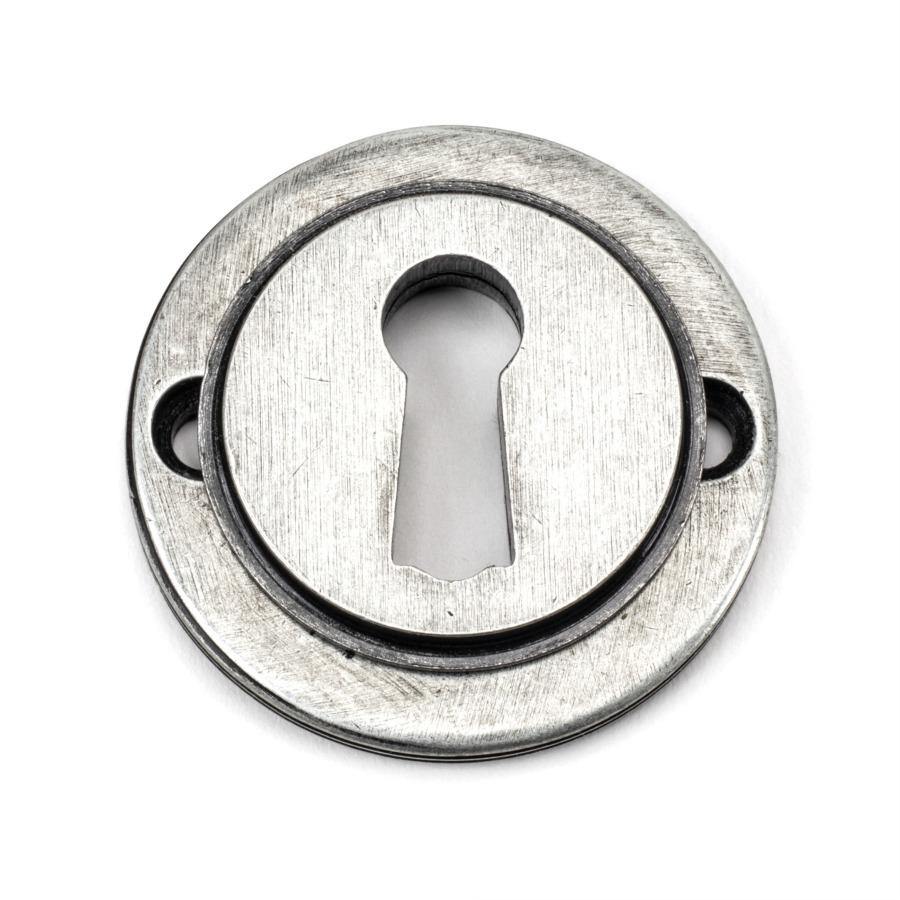 From the Anvil Pewter Round Escutcheon (Square)