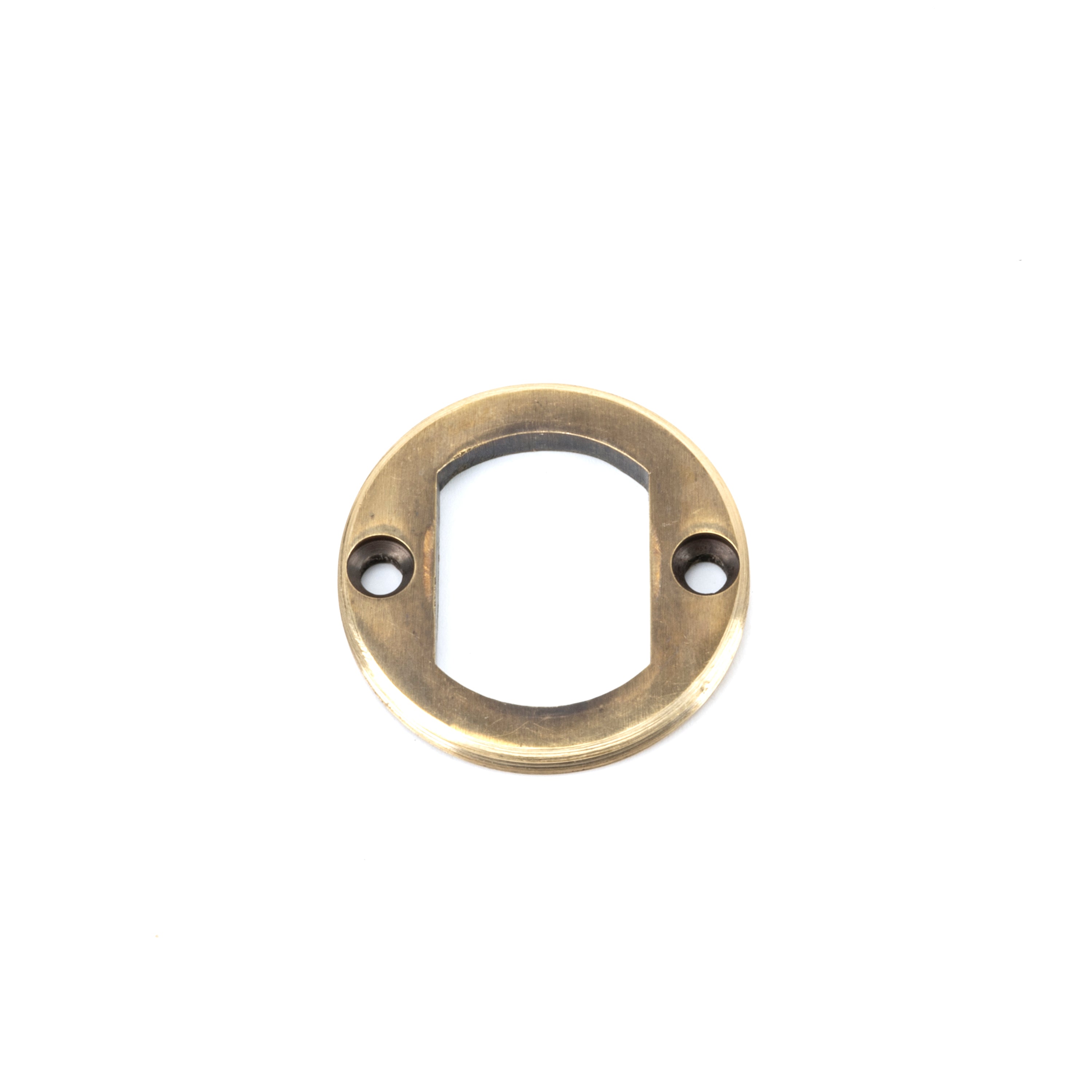 From the Anvil Aged Brass Round Euro Escutcheon (Beehive)