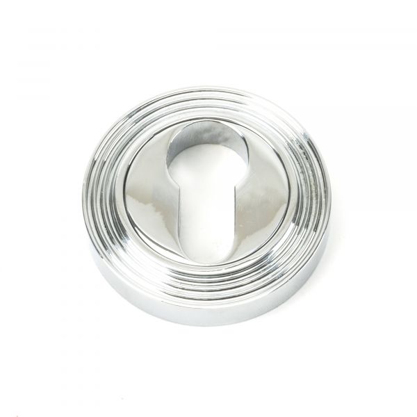 From the Anvil Polished Chrome Round Euro Escutcheon (Beehive)