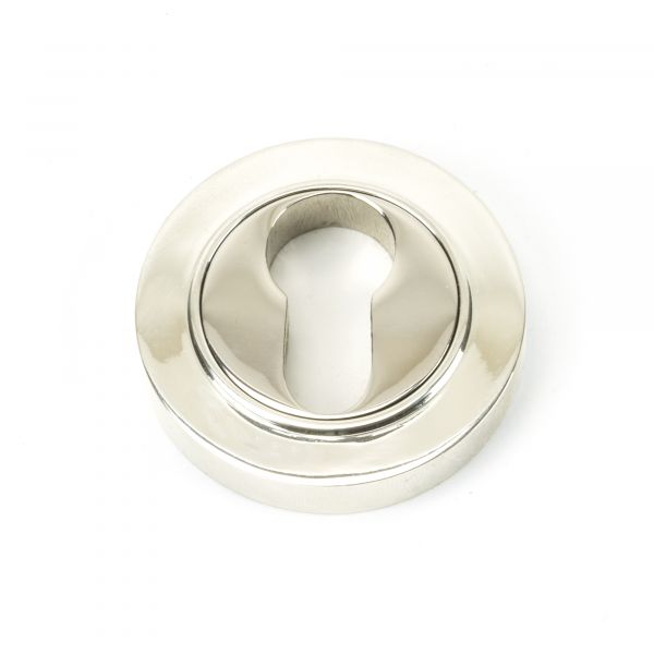 From the Anvil Polished Nickel Round Euro Escutcheon (Plain)