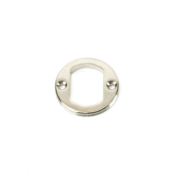 From the Anvil Polished Nickel Round Euro Escutcheon (Square)