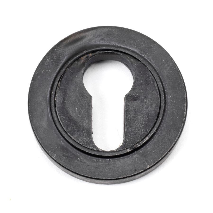From the Anvil External Beeswax Round Euro Escutcheon (Plain) - No.42 Interiors