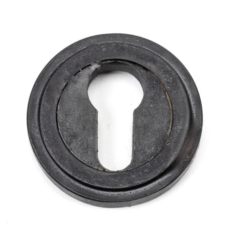From the Anvil External Beeswax Round Euro Escutcheon (Art Deco) - No.42 Interiors
