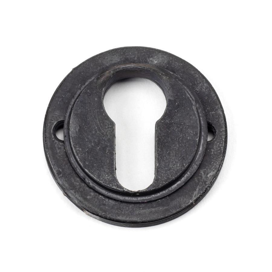 From the Anvil External Beeswax Round Euro Escutcheon (Beehive)