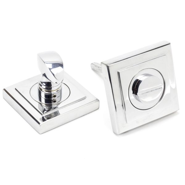 From the Anvil Polished Chrome Round Thumbturn Set (Square)