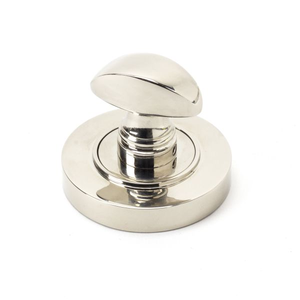 From the Anvil Polished Nickel Round Thumbturn Set (Plain)