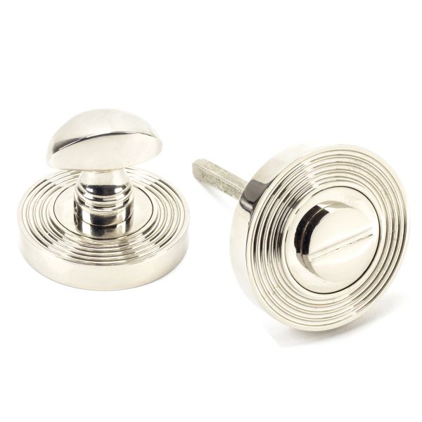 From the Anvil Polished Nickel Round Thumbturn Set (Beehive)