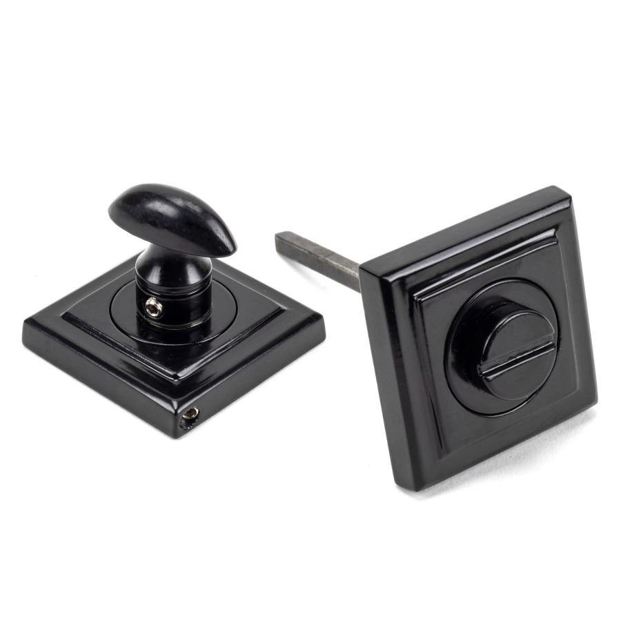 From the Anvil Black Round Thumbturn Set (Square)