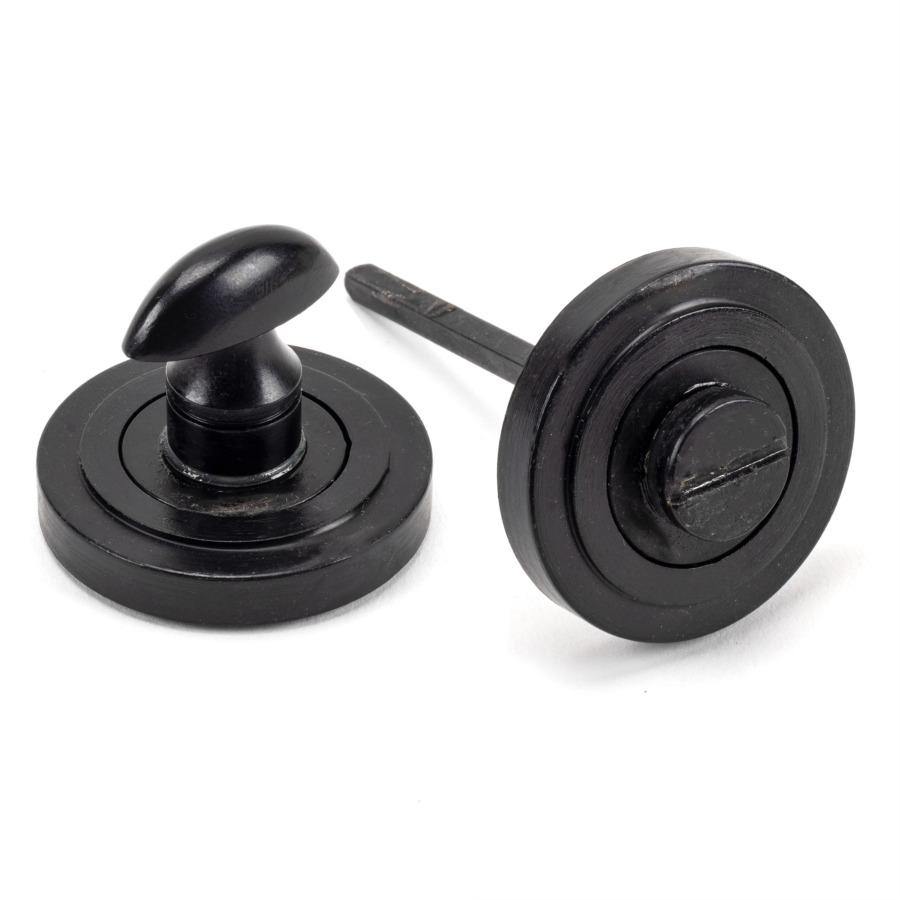 From the Anvil External Beeswax Round Thumbturn Set (Art Deco) - No.42 Interiors