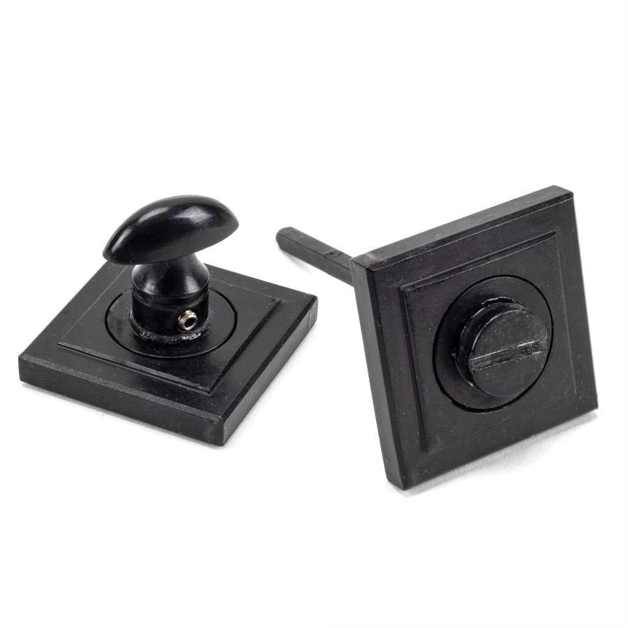 From the Anvil External Beeswax Round Thumbturn Set (Square) - No.42 Interiors