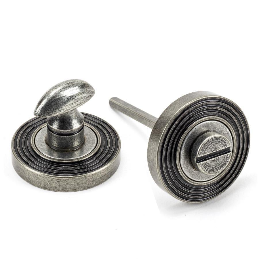 From the Anvil Pewter Round Thumbturn Set (Beehive)