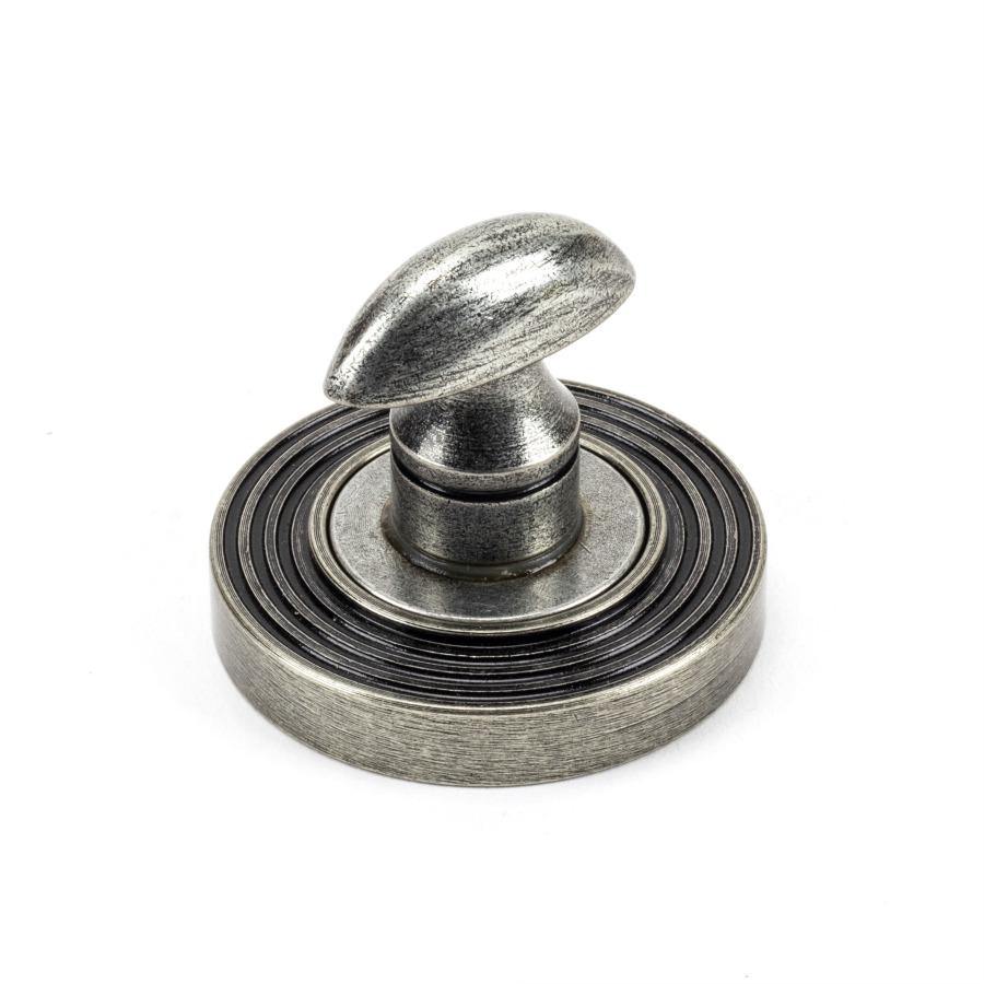 From the Anvil Pewter Round Thumbturn Set (Beehive)