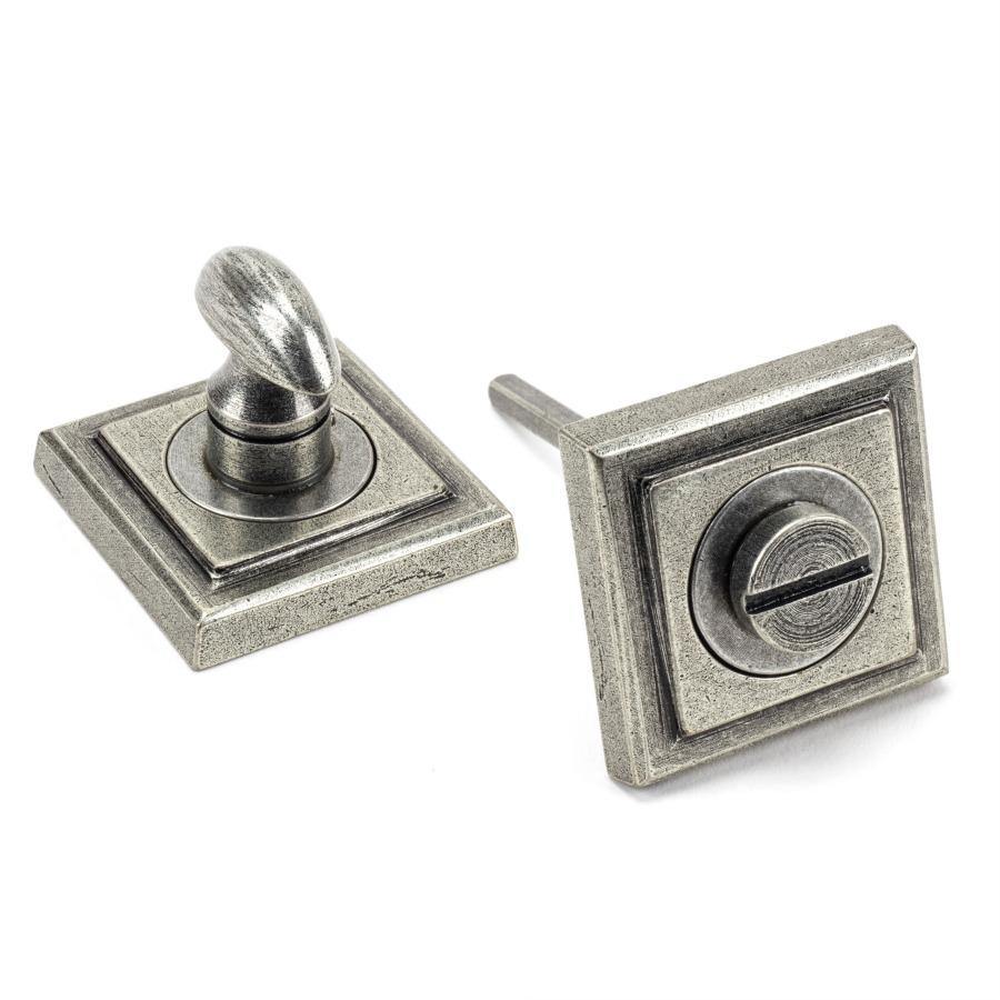 From the Anvil Pewter Round Thumbturn Set (Square)