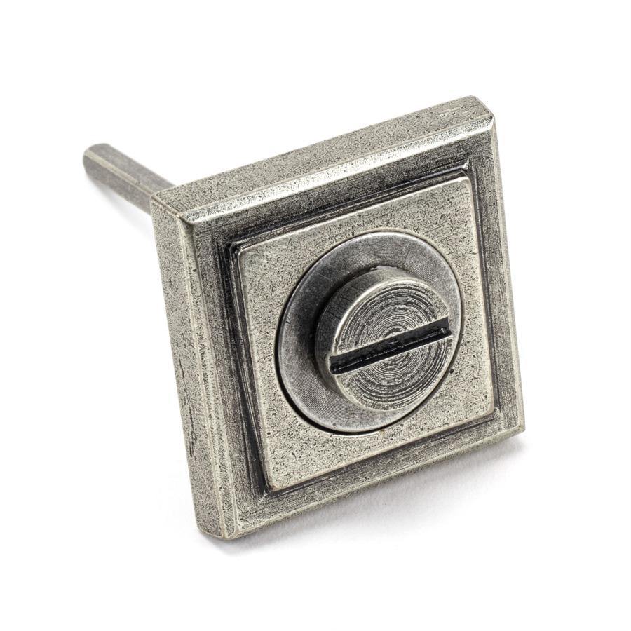 From the Anvil Pewter Round Thumbturn Set (Square)