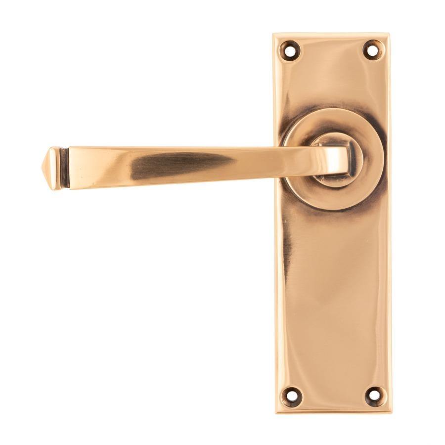 From the Anvil Polished Bronze Avon Lever Latch Set