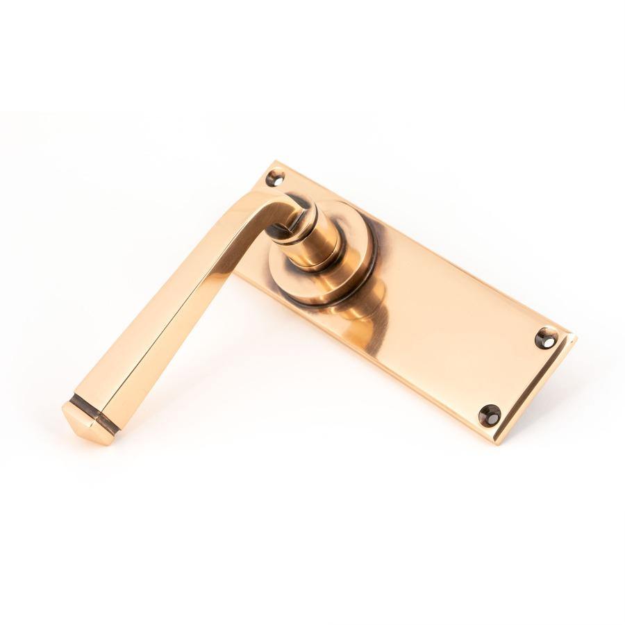 From the Anvil Polished Bronze Avon Lever Latch Set