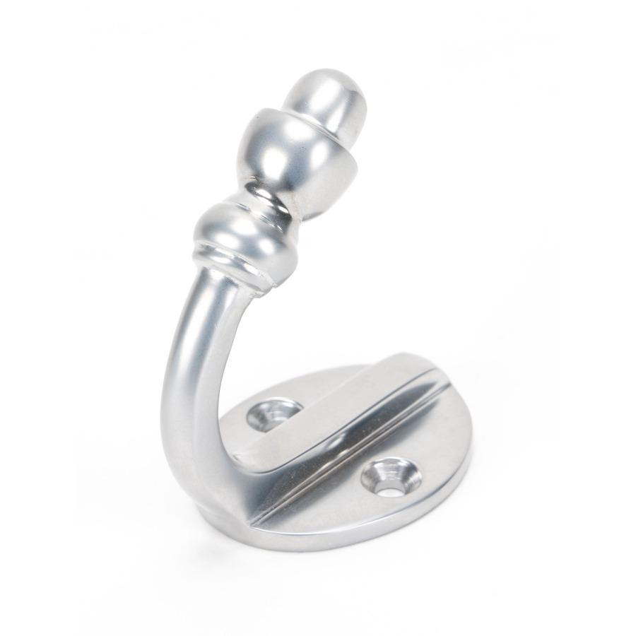 From the Anvil Satin Chrome Coat Hook - No.42 Interiors