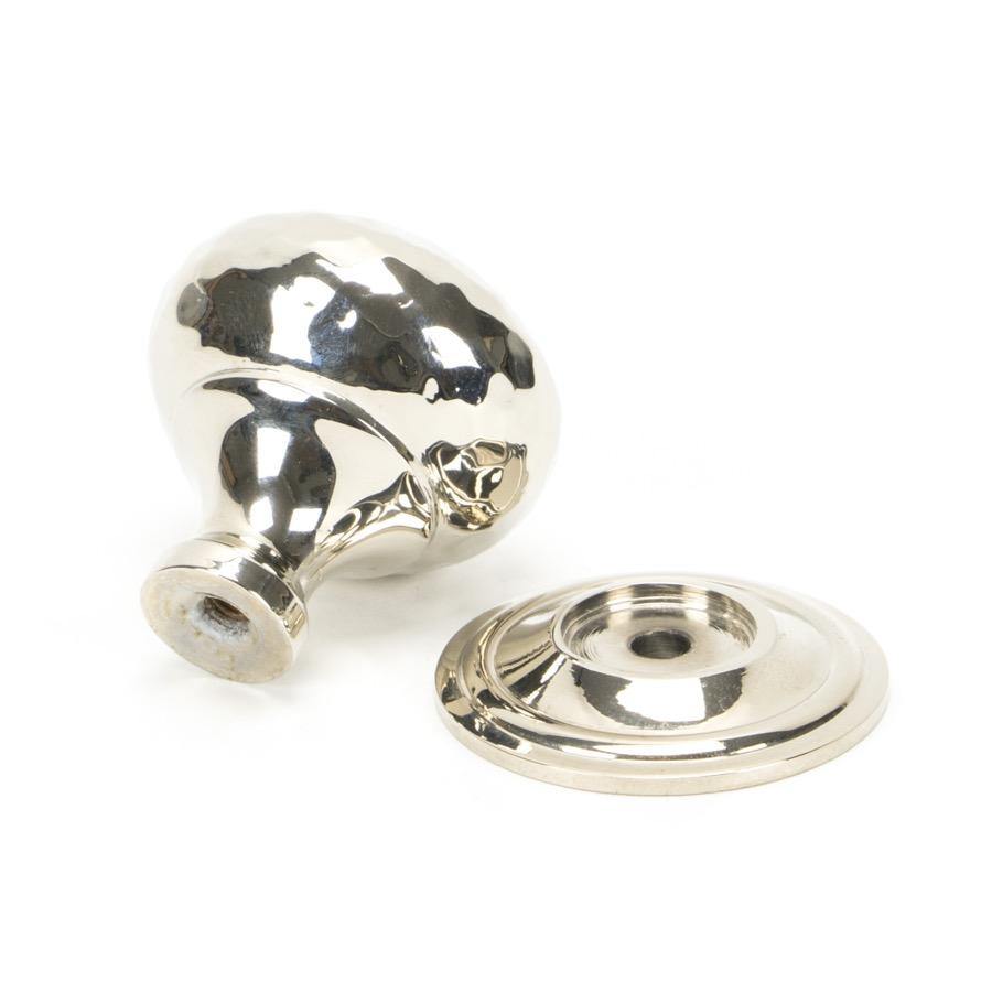 From the Anvil Polished Nickel Hammered Mushroom Cabinet Knob 32mm