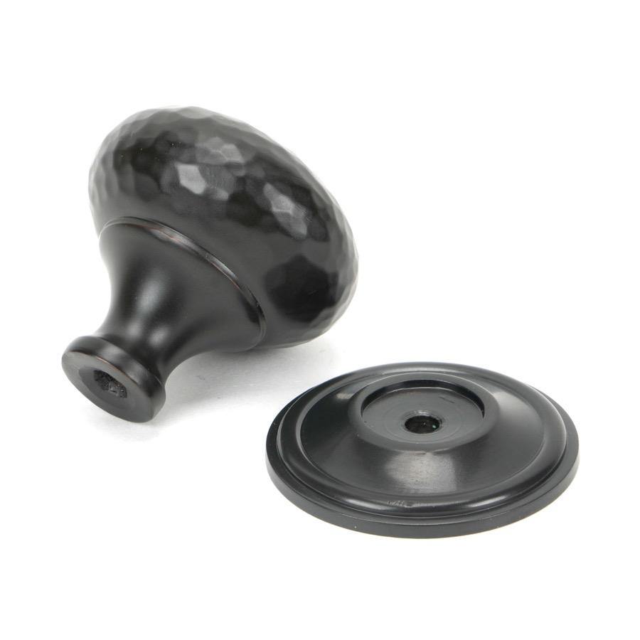 From the Anvil Aged Bronze Hammered Mushroom Cabinet Knob 38mm