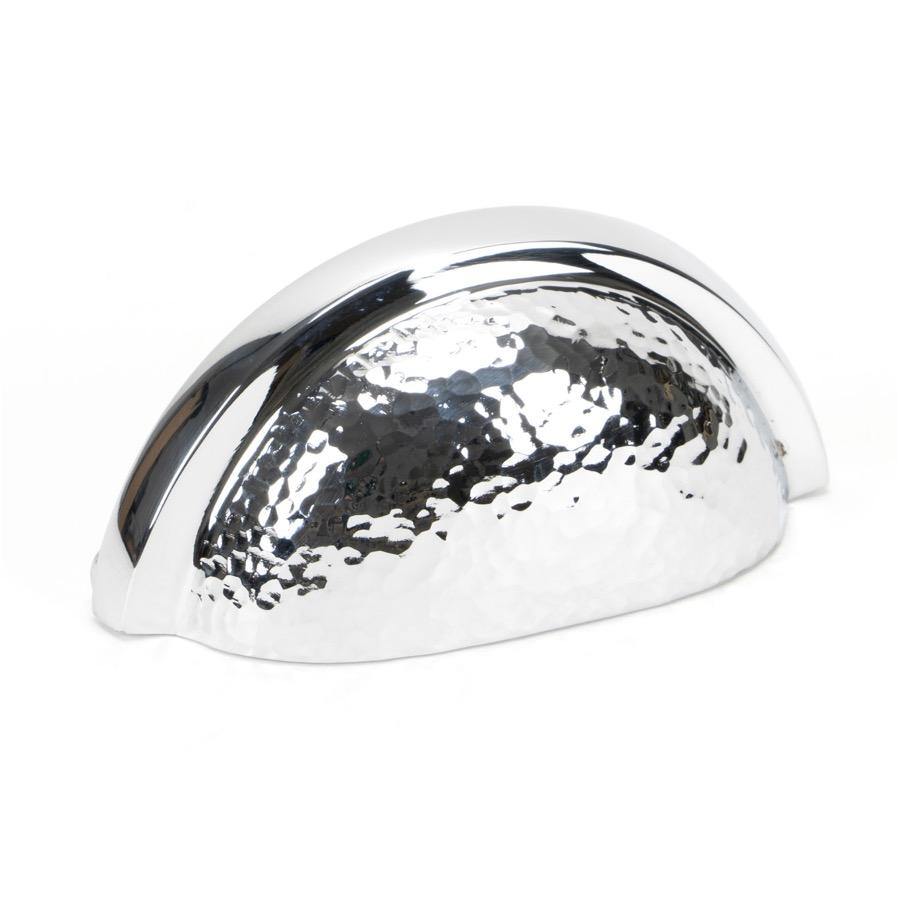 From the Anvil Polished Chrome Hammered Regency Concealed Drawer Pull - No.42 Interiors