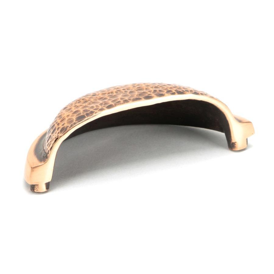 From the Anvil Polished Bronze Hammered Regency Concealed Drawer Pull