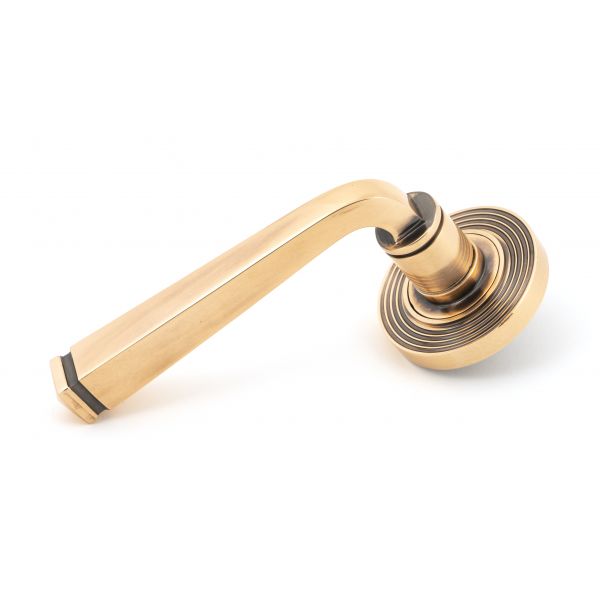 From the Anvil Polished Bronze Avon Round Lever on Rose Set (Beehive)