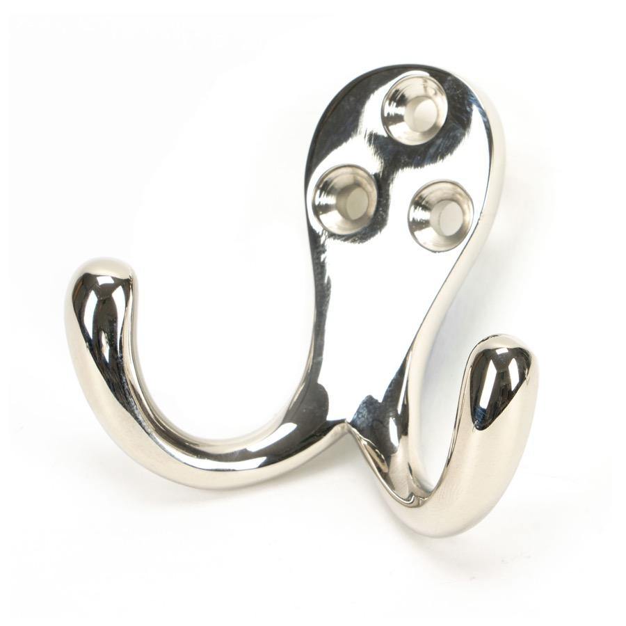 From the Anvil Polished Nickel Celtic Double Robe Hook
