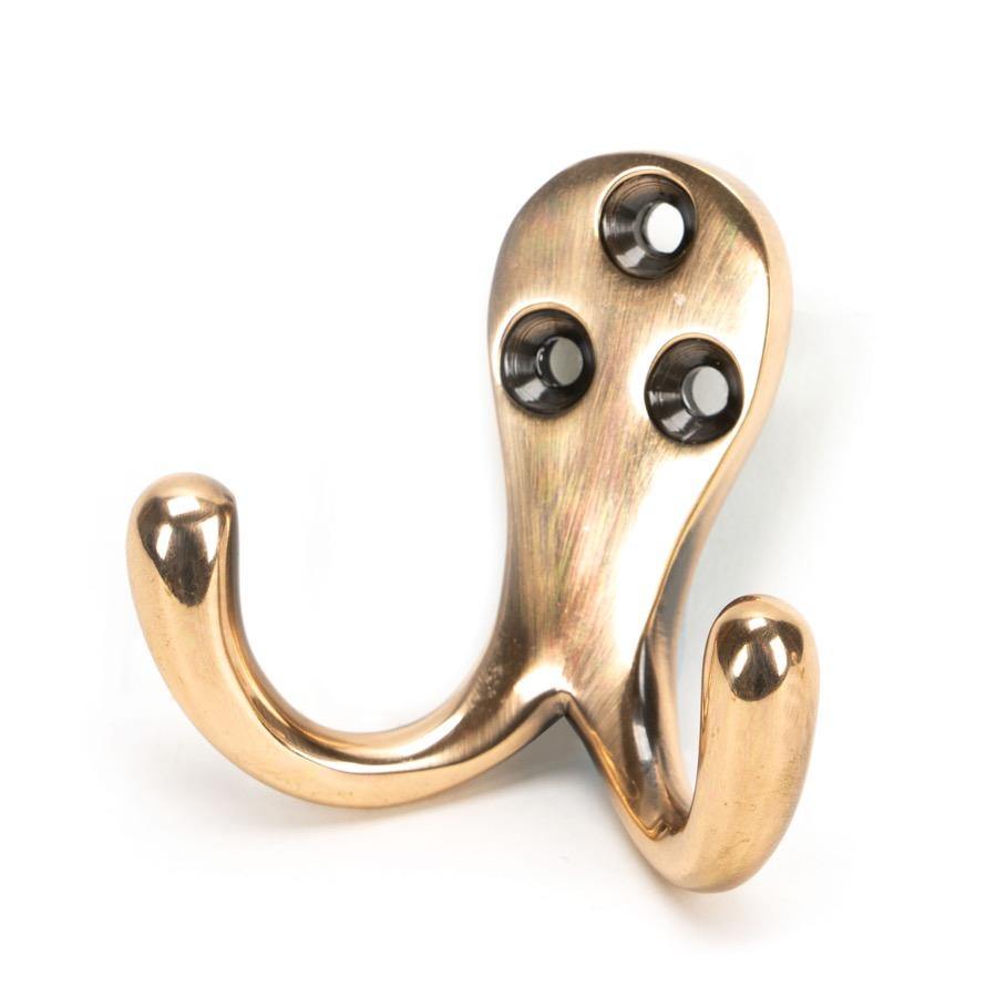 From the Anvil Polished Bronze Celtic Double Robe Hook