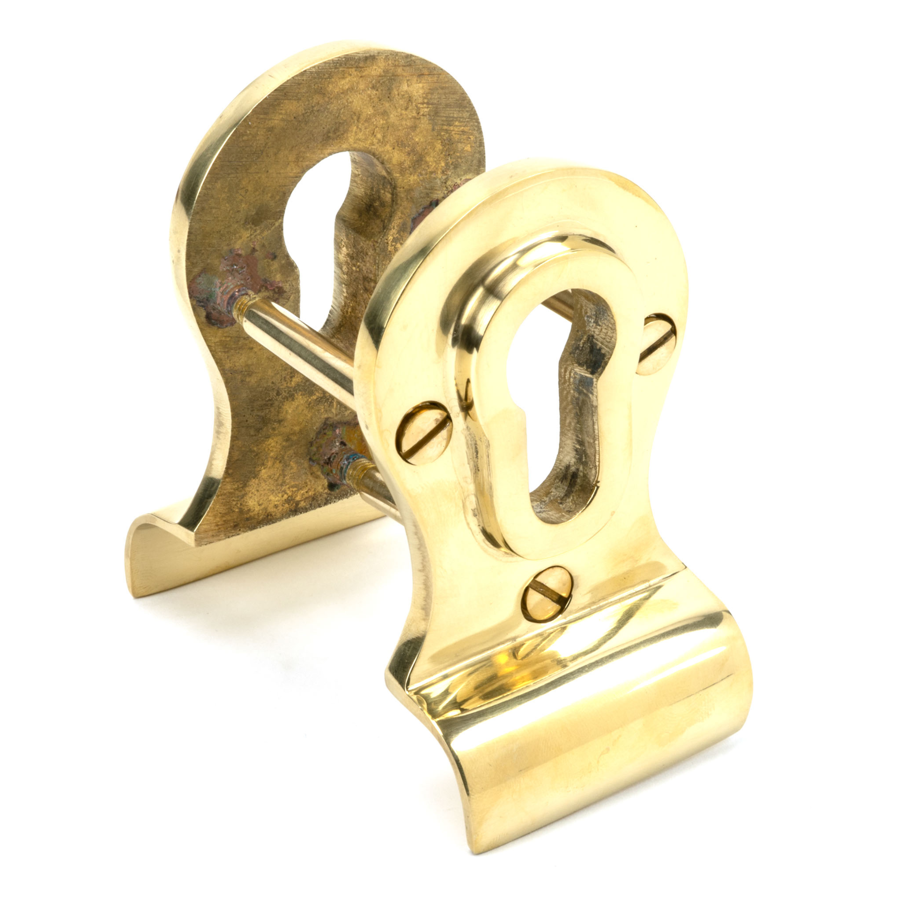 From the Anvil Polished Brass 50mm Euro Door Pull (Back to Back fixings)