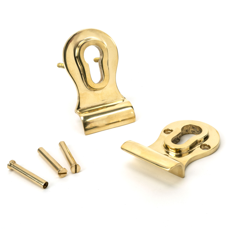 From the Anvil Polished Brass 50mm Euro Door Pull (Back to Back fixings)