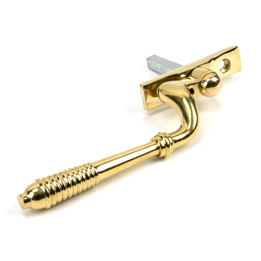 From the Anvil Polished Brass Reeded Espag - RH
