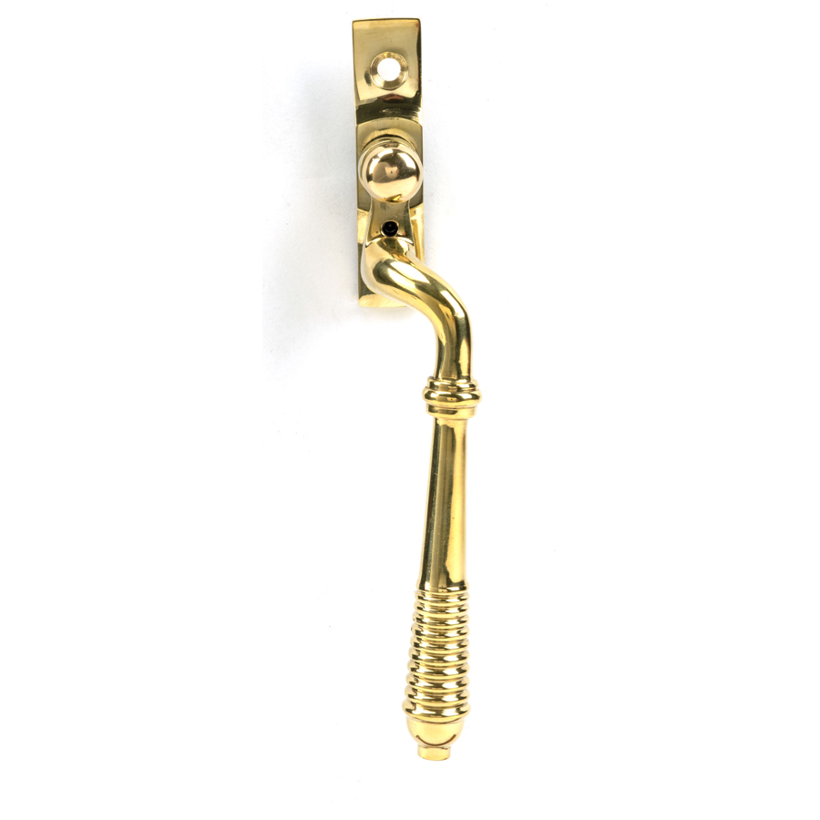 From the Anvil Polished Brass Reeded Espag - RH
