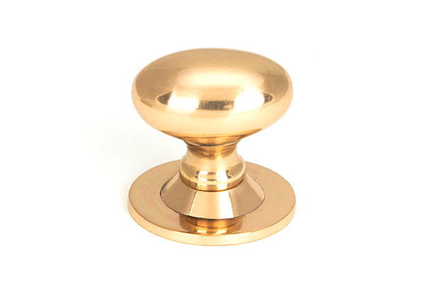 Polished Bronze Oval Cabinet Knob 40mm