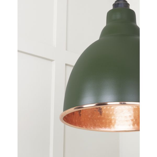 From the Anvil Hammered Copper Brindley Pendant in Heath