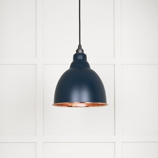 From the Anvil Smooth Copper Brindley Pendant in Dusk