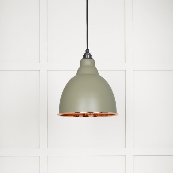 From the Anvil Hammered Copper Brindley Pendant in Tump
