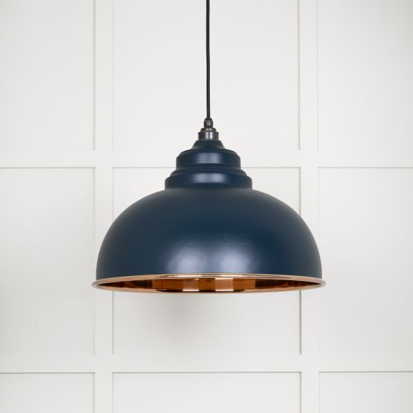 From the Anvil Smooth Copper Harborne Pendant in Dusk