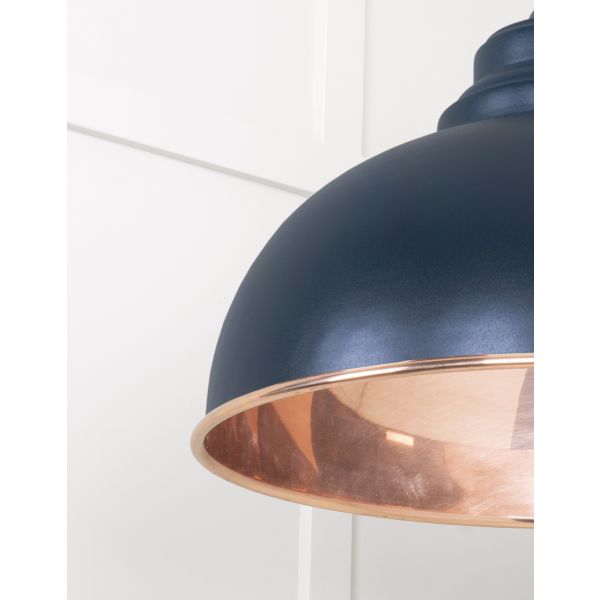From the Anvil Smooth Copper Harborne Pendant in Dusk