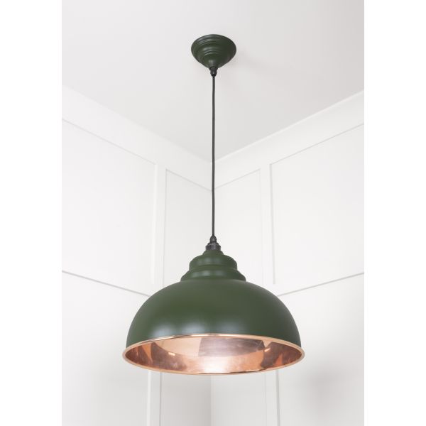 From the Anvil Smooth Copper Harborne Pendant in Heath