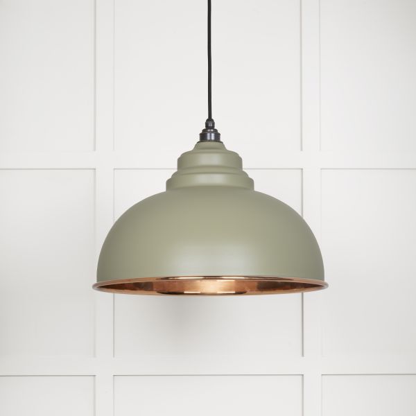 From the Anvil Smooth Copper Harborne Pendant in Tump